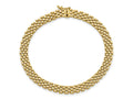 FJC Finejewelers 14 kt Yellow Gold 6mm Panther Link Bracelet 7.5 Inches