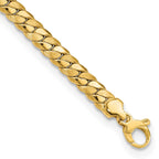 FJC Finejewelers 14 kt Yellow Gold Satin and Polished 6.5mm Fancy Link Bracelet 7.75 Inches