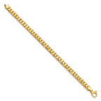 FJC Finejewelers 14 kt Yellow Gold Satin and Polished 6.5mm Fancy Link Bracelet 7.75 Inches
