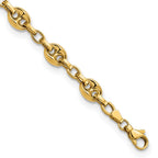 FJC Finejewelers 14 kt Yellow Gold Polished Fancy Link 7.75in Bracelet 7.75 Inches
