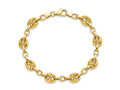 FJC Finejewelers 14 kt Yellow Gold Polished Fancy Link 7.75in Bracelet 7.75 Inches