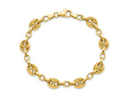 FJC Finejewelers 14 kt Yellow Gold Polished Fancy Link 7.75in Bracelet 7.75 Inches