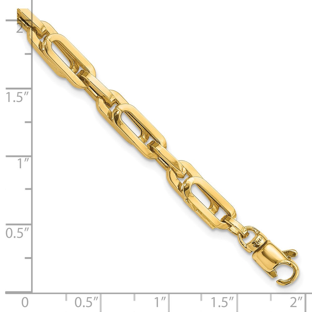 FJC Finejewelers 14 kt Yellow Gold Polished Fancy Link Mens Bracelet 8 Inches x 5.2 mm