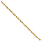 FJC Finejewelers 14 kt Yellow Gold Polished Fancy Link Mens Bracelet 8 Inches x 5.2 mm