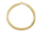 FJC Finejewelers 14 kt Yellow Gold Polished Fancy Link 7.5in Bracelet 7.5 Inches x 5.3 mm