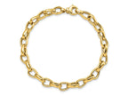 FJC Finejewelers 14 kt Yellow Gold Polished Fancy Link Bracelet 7.75 Inches x 6.8 mm