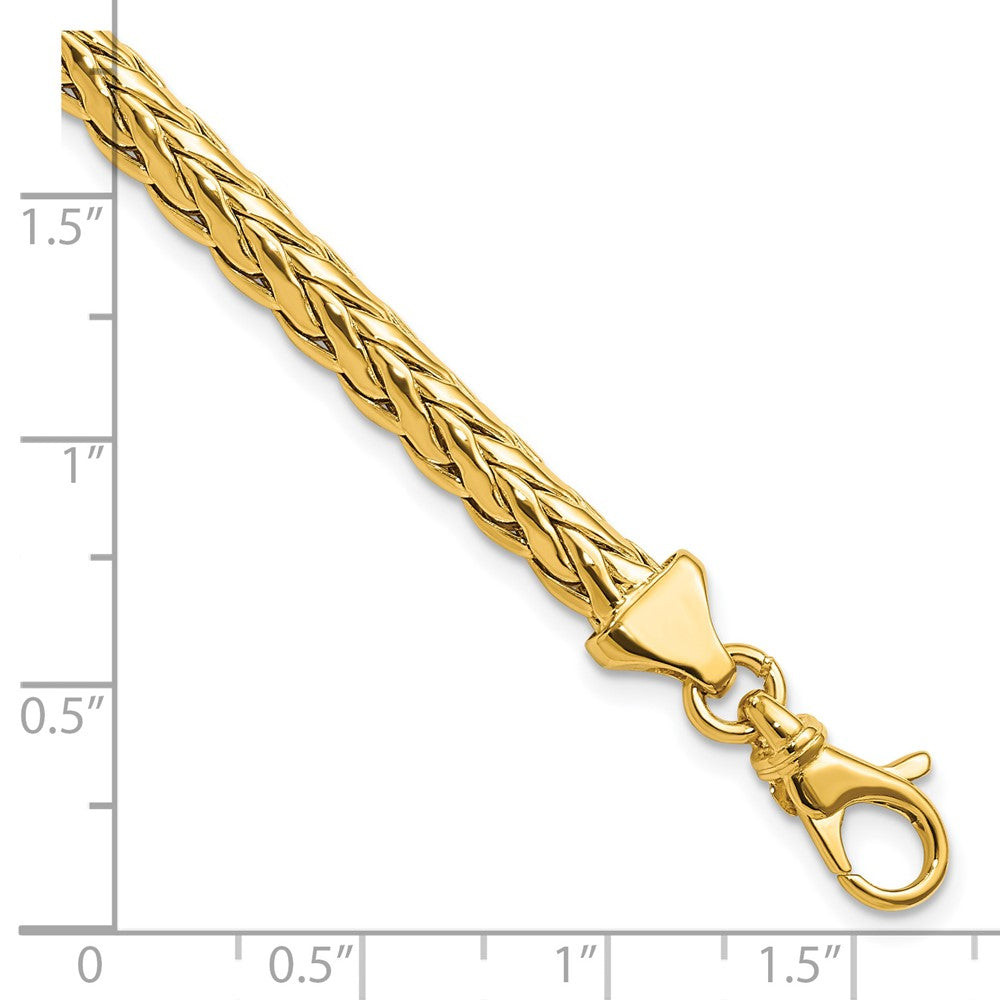 FJC Finejewelers 14 kt Yellow Gold Polished Fancy Link Bracelet 7.5 Inches x 4.8 mm
