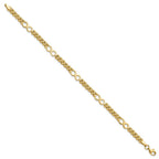 FJC Finejewelers 14 kt Yellow Gold Bracelets with Station Infinity and Fancy Link 7.5in Bracelet 7.5 Inches x 5.6 mm