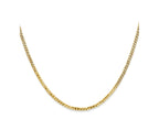 FJC Finejewelers 14 kt Yellow Gold Flat Beveled Curb Chain 30 Inches x 2.2 mm