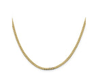 FJC Finejewelers 14 kt Yellow Gold Flat Beveled Curb Chain 30 Inches x 2.3 mm