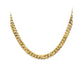 FJC Finejewelers 14 kt Yellow Gold Flat Beveled Curb Chain 8.5 Inches x 6.25 mm