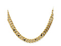 FJC Finejewelers 14 kt Yellow Gold Flat Beveled Curb Chain 8.5 Inches x 7.25 mm