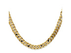 FJC Finejewelers 14 kt Yellow Gold Flat Beveled Curb Chain 8.5 Inches x 7.25 mm