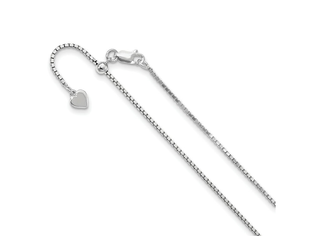 FJC Finejewelers 925 Sterling Silver Adjustable Box Chain 36 Inches x 1.3 mm