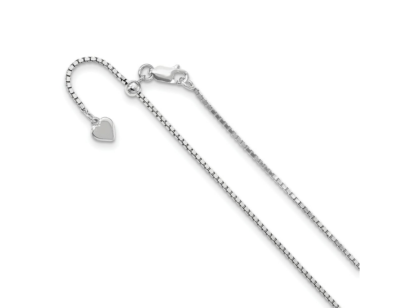 FJC Finejewelers 925 Sterling Silver Adjustable Box Chain 36 Inches x 1.3 mm