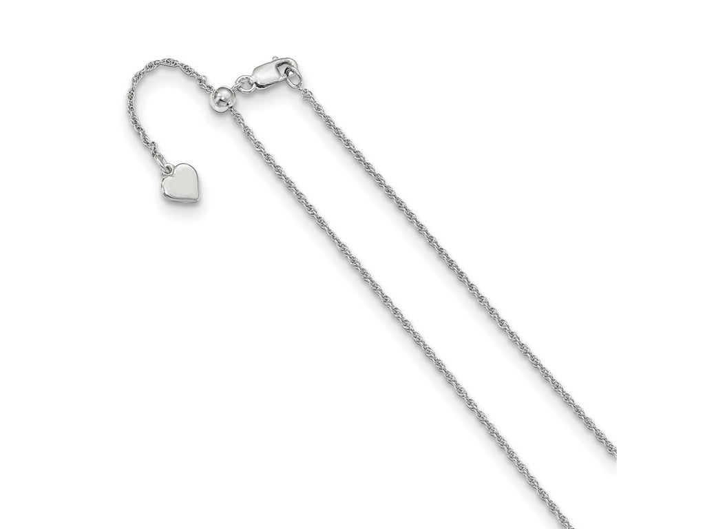 FJC Finejewelers 925 Sterling Silver Adjustable Loose Rope Chain 30 Inches x 1.35 mm