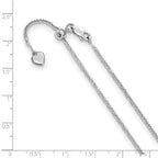FJC Finejewelers 925 Sterling Silver Adjustable Bright Cut Square Spiga Chain 30 Inches x 1.45 mm