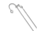 FJC Finejewelers 925 Sterling Silver Adjustable Bright Cut Square Spiga Chain 30 Inches x 1.45 mm