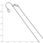 FJC Finejewelers 925 Sterling Silver Adjustable Box Chain 36 Inches x 0.85 mm