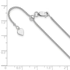 FJC Finejewelers 925 Sterling Silver Adjustable Spiga Chain 22 Inches x 1.5 mm