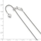 FJC Finejewelers 925 Sterling Silver Adjustable 1.5mm Spiga Chain 30 Inches x 1.45 mm