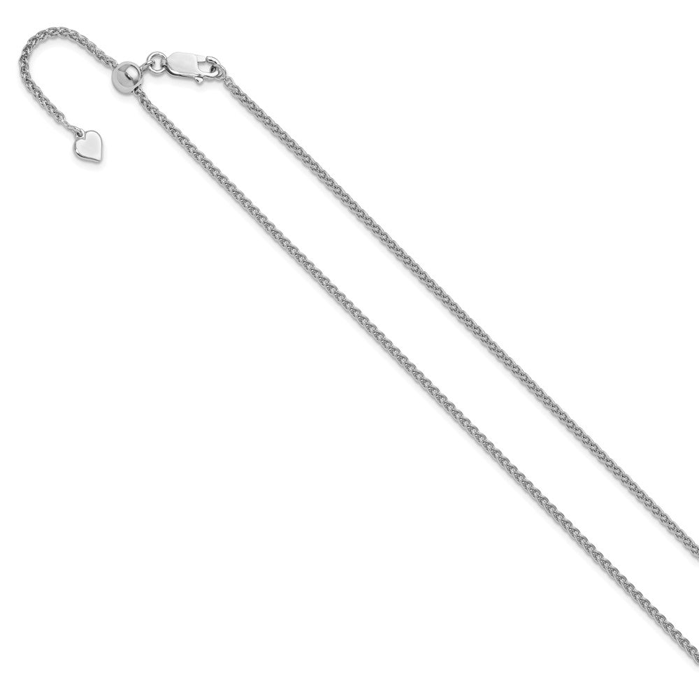 FJC Finejewelers 925 Sterling Silver Adjustable Spiga Chain 22 Inches x 1.9 mm