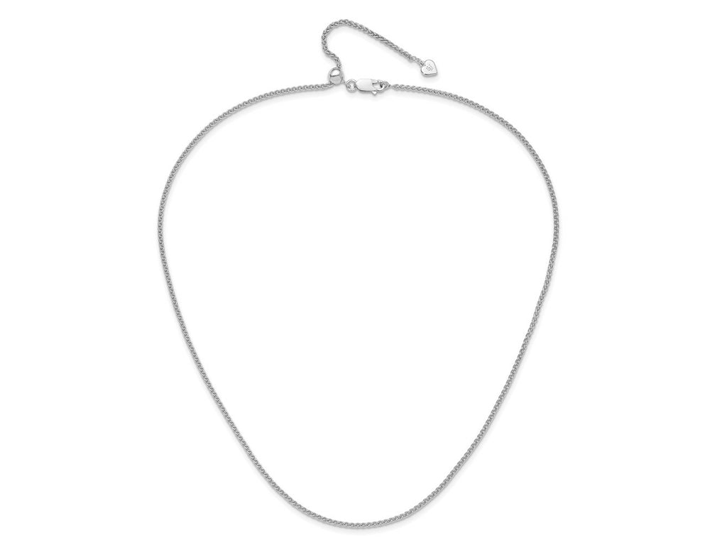 FJC Finejewelers 925 Sterling Silver Adjustable Spiga Chain 22 Inches x 1.9 mm