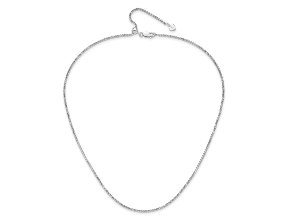 FJC Finejewelers 925 Sterling Silver Adjustable Spiga Chain 22 Inches x 1.9 mm