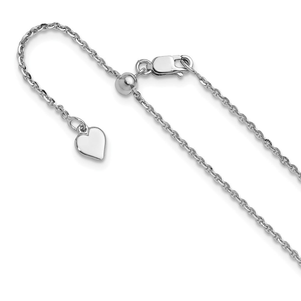FJC Finejewelers 925 Sterling Silver Adjustable Cable Chain 22 Inches x 1.75 mm