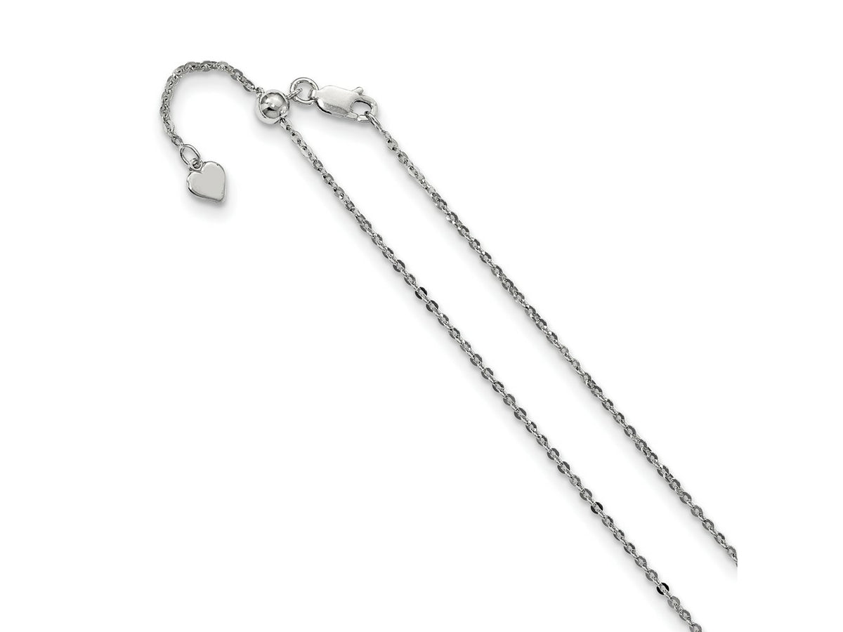 FJC Finejewelers 925 Sterling Silver Adjustable Cable Chain 30 Inches x 1.75 mm
