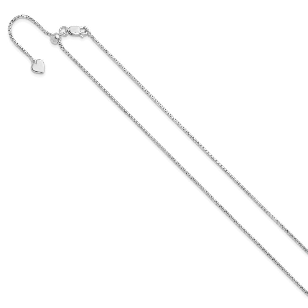 FJC Finejewelers 925 Sterling Silver Adjustable Round Box Chain 22 Inches x 1.25 mm