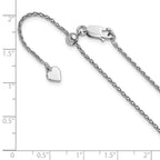 FJC Finejewelers 925 Sterling Silver Adjustable Bright Cut Spiga Chain 22 Inches x 1.5 mm