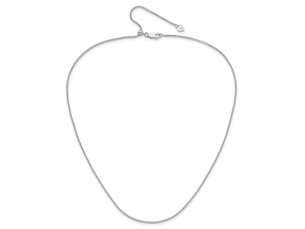 FJC Finejewelers 925 Sterling Silver Adjustable Bright Cut Spiga Chain 22 Inches x 1.5 mm
