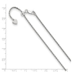 FJC Finejewelers 925 Sterling Silver Adjustable Bright Cut Spiga Chain 30 Inches x 1.5 mm