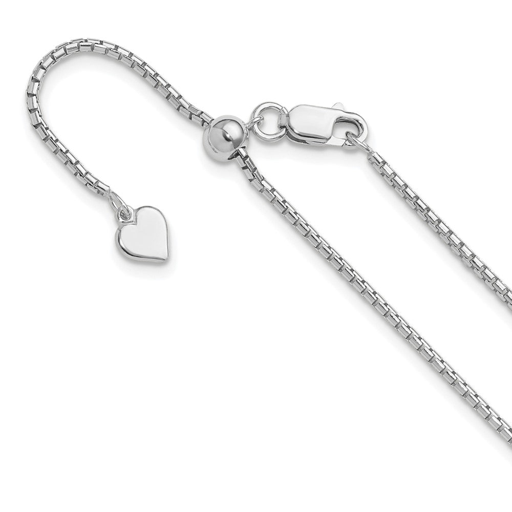 FJC Finejewelers 925 Sterling Silver Adjustable Round Box Chain 22 Inches x 1.5 mm