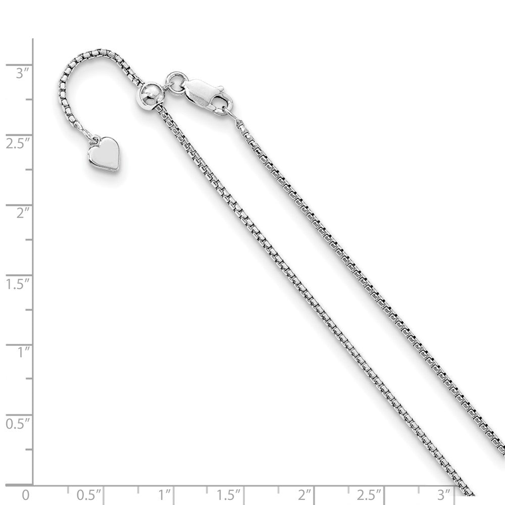 FJC Finejewelers 925 Sterling Silver Adjustable Round Box Chain 30 Inches x 1.5 mm