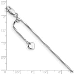 FJC Finejewelers 925 Sterling Silver 11in Adjustable Box Chain 11 Inches x 1 mm