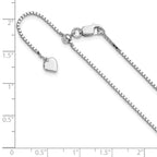 FJC Finejewelers 925 Sterling Silver Adjustable Box Chain 22 Inches x 1.15 mm