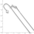 FJC Finejewelers 925 Sterling Silver Adjustable Box Chain 30 Inches x 1.15 mm