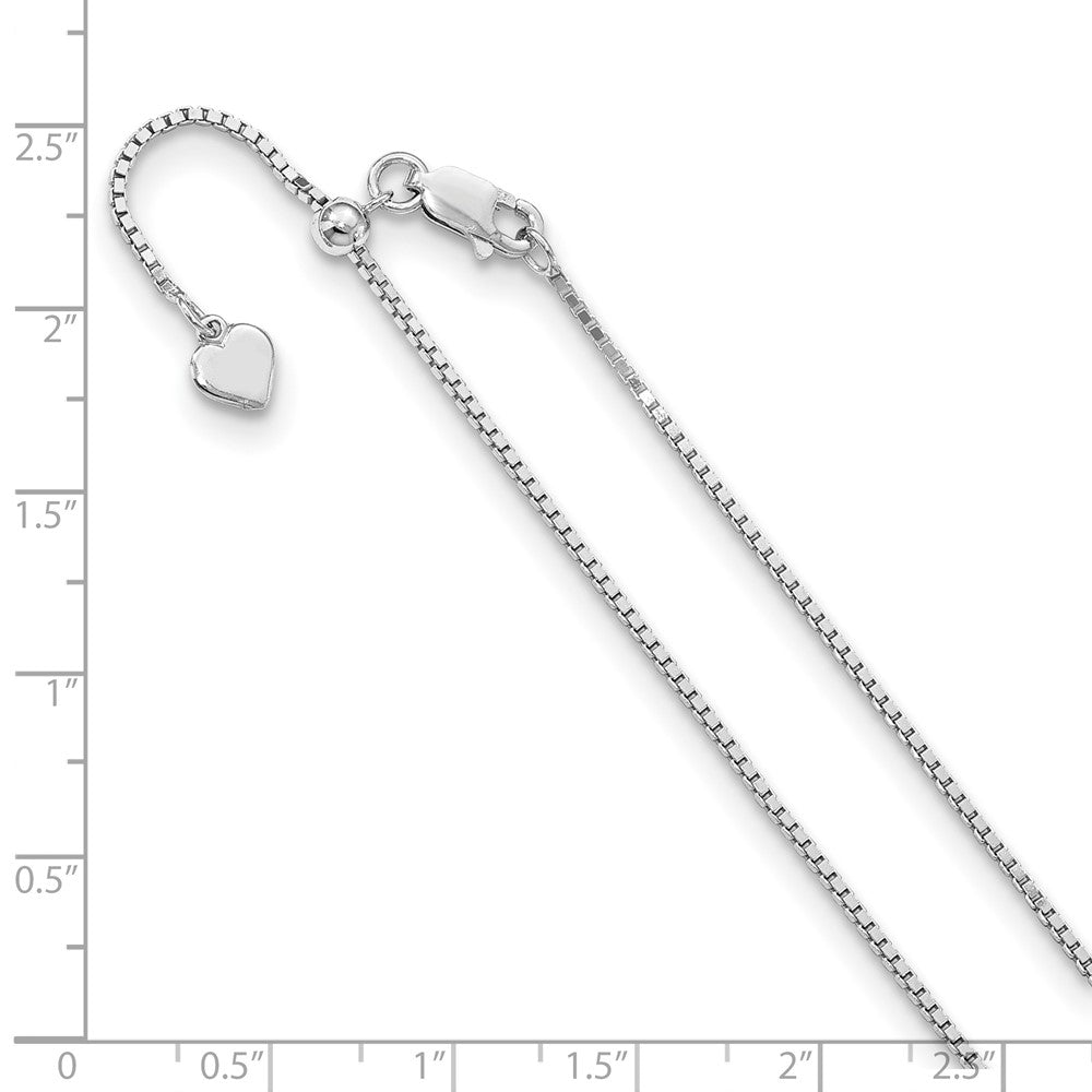 FJC Finejewelers 925 Sterling Silver Adjustable Box Chain 30 Inches x 1.15 mm