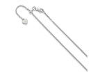 FJC Finejewelers 925 Sterling Silver Adjustable Box Chain 30 Inches x 1.15 mm