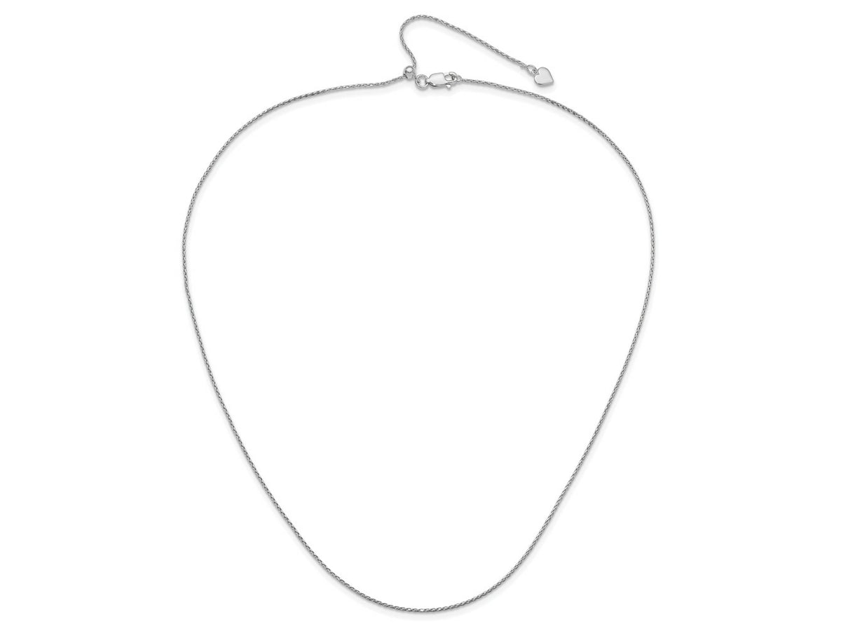 FJC Finejewelers 925 Sterling Silver Adjustable Bright Cut Spiga Chain 22 Inches x 1.1 mm