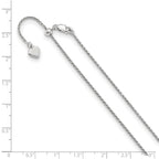 FJC Finejewelers 925 Sterling Silver Adjustable Bright Cut Spiga Chain 30 Inches x 1.1 mm