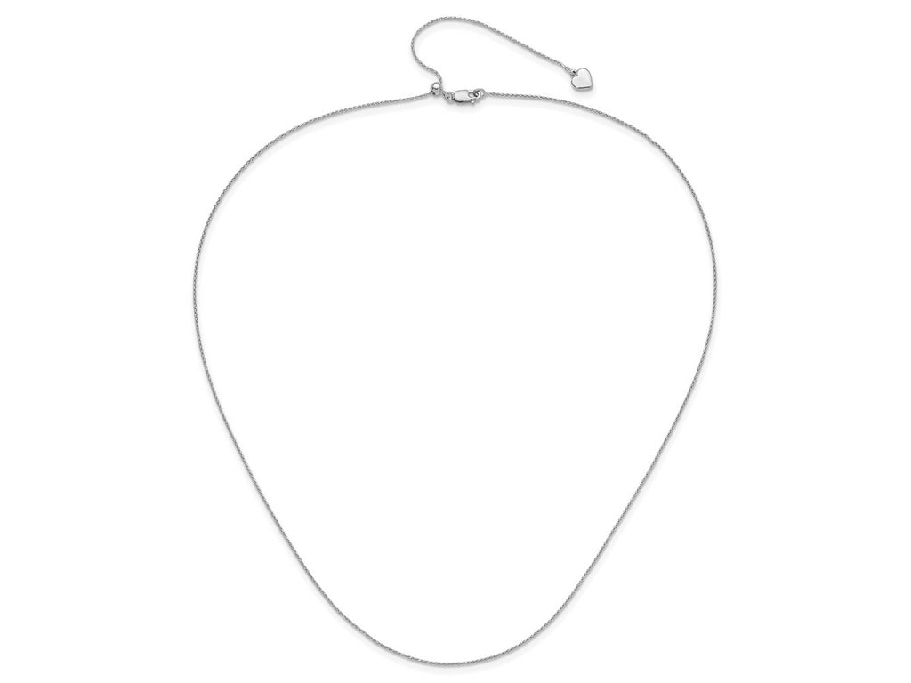 FJC Finejewelers 925 Sterling Silver Adjustable Bright Cut Spiga Chain 22 Inches x 0.75 mm