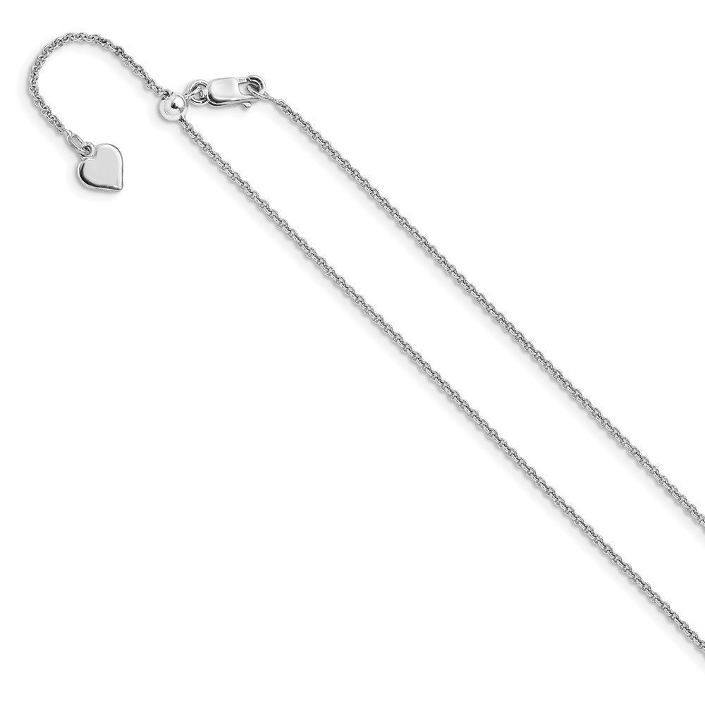 FJC Finejewelers 925 Sterling Silver Adjustable Rolo Chain 22 Inches x 1.3 mm