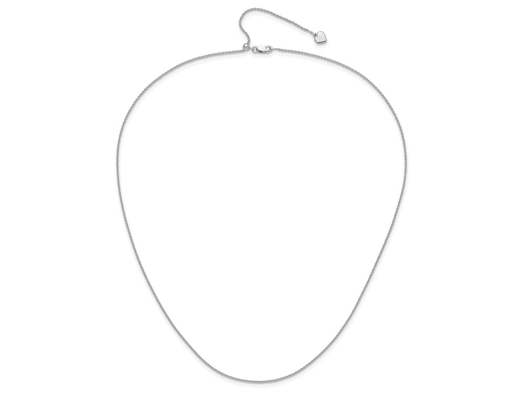FJC Finejewelers 925 Sterling Silver Adjustable Rolo Chain 22 Inches x 1.3 mm