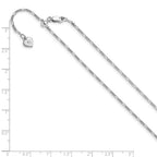 FJC Finejewelers 925 Sterling Silver Adjustable Figaro Chain 30 Inches x 1.55 mm
