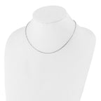 FJC Finejewelers 925 Sterling Silver Open Link Adjustable Paperclip Flat Oval Link Chain 22 Inches x 2 mm