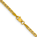FJC Finejewelers 14 kt Yellow Gold Concave Anchor Chain 22 Inches x 2.4 mm