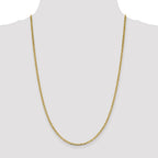 FJC Finejewelers 14 kt Yellow Gold Concave Anchor Chain 22 Inches x 2.4 mm